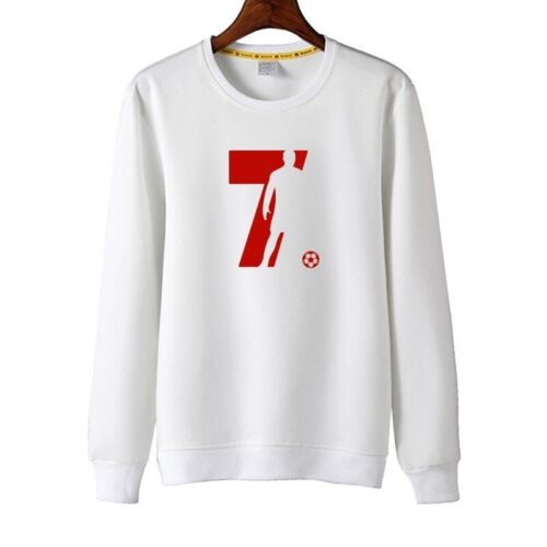 CR7 Sweatshirt White and Red