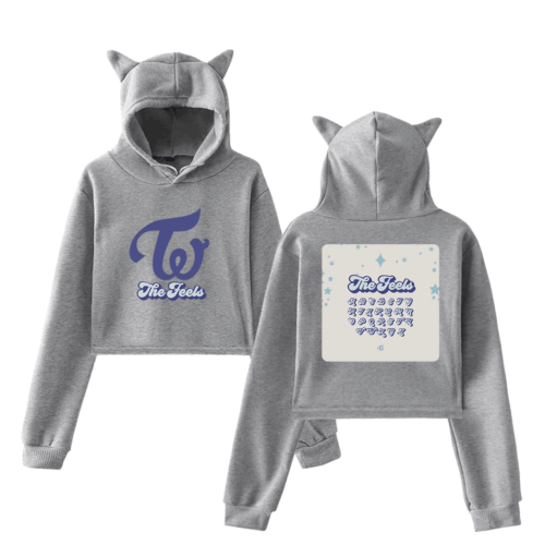 Twice The Feels Cropped Hoodie #2