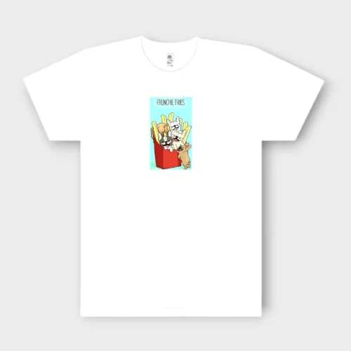 French Bulldog T-Shirt + GIFT #401 Frenchie fries