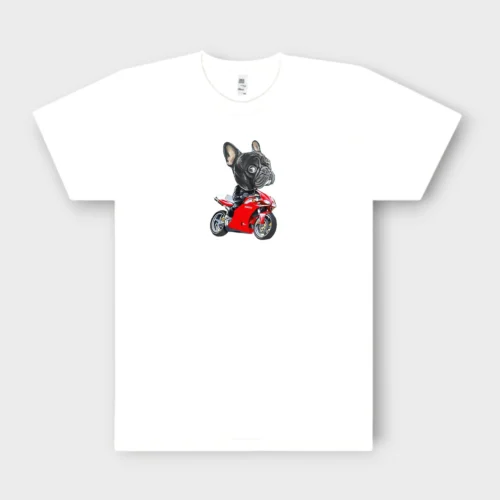 French Bulldog T-Shirt + GIFT #501 Biker