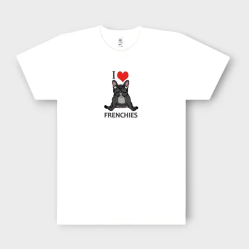 French Bulldog T-Shirt + GIFT #513 i love Frenchies