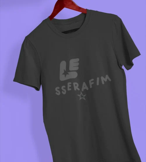 Le Sserafim Tonal Logo T-Shirt