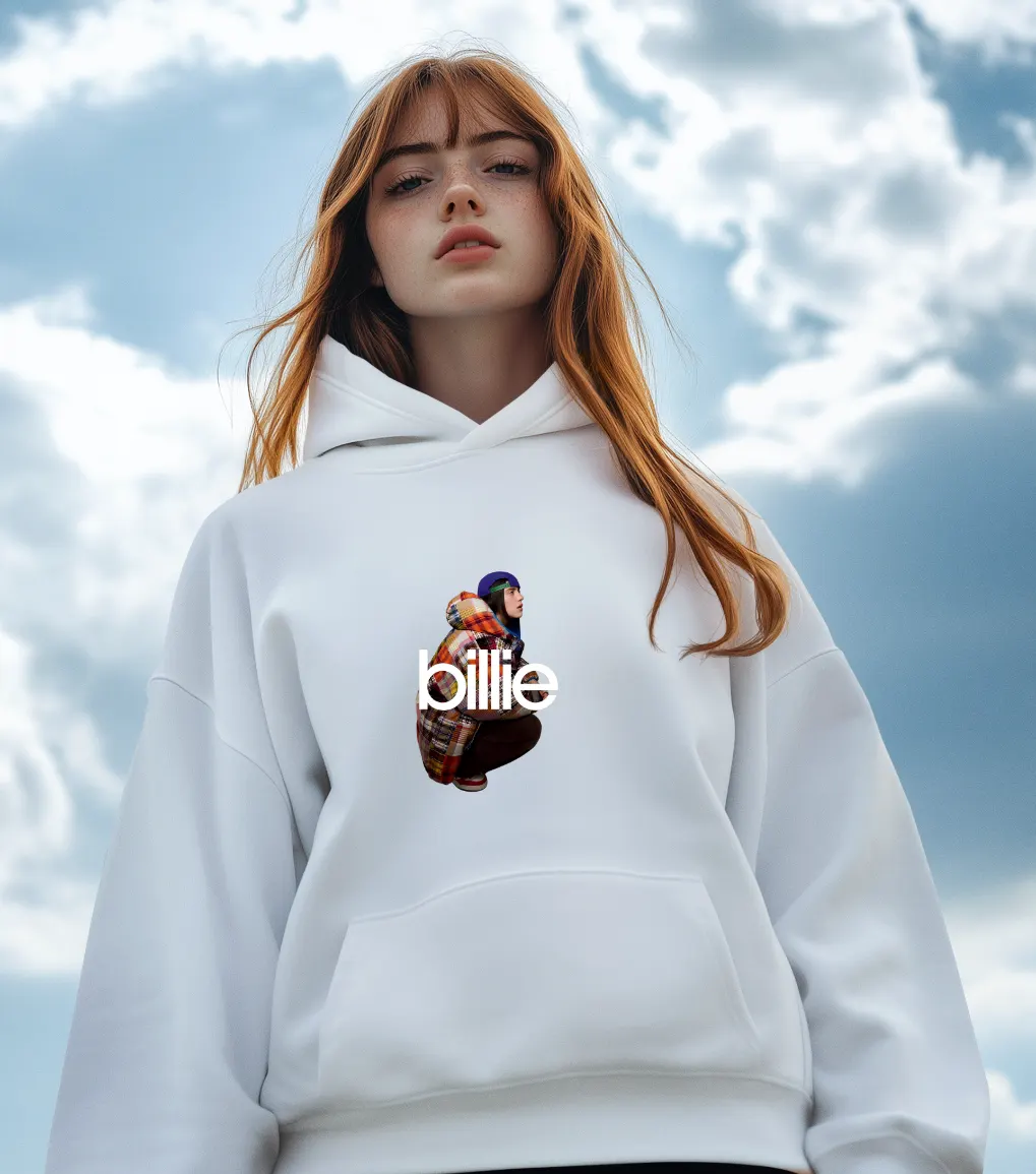 Billie Eilish Anime Portrait Hoodie