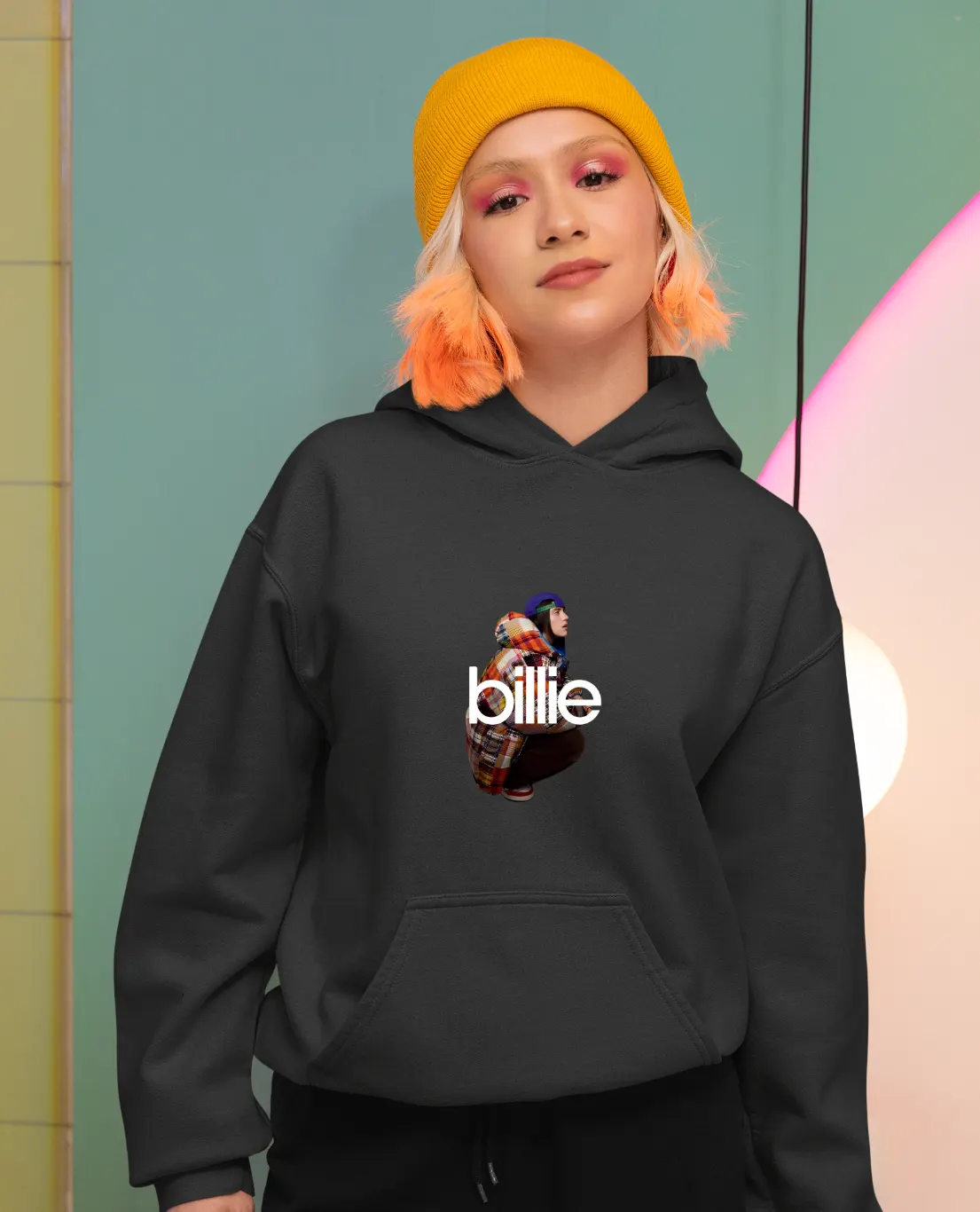 Billie Eilish Anime Portrait Hoodie