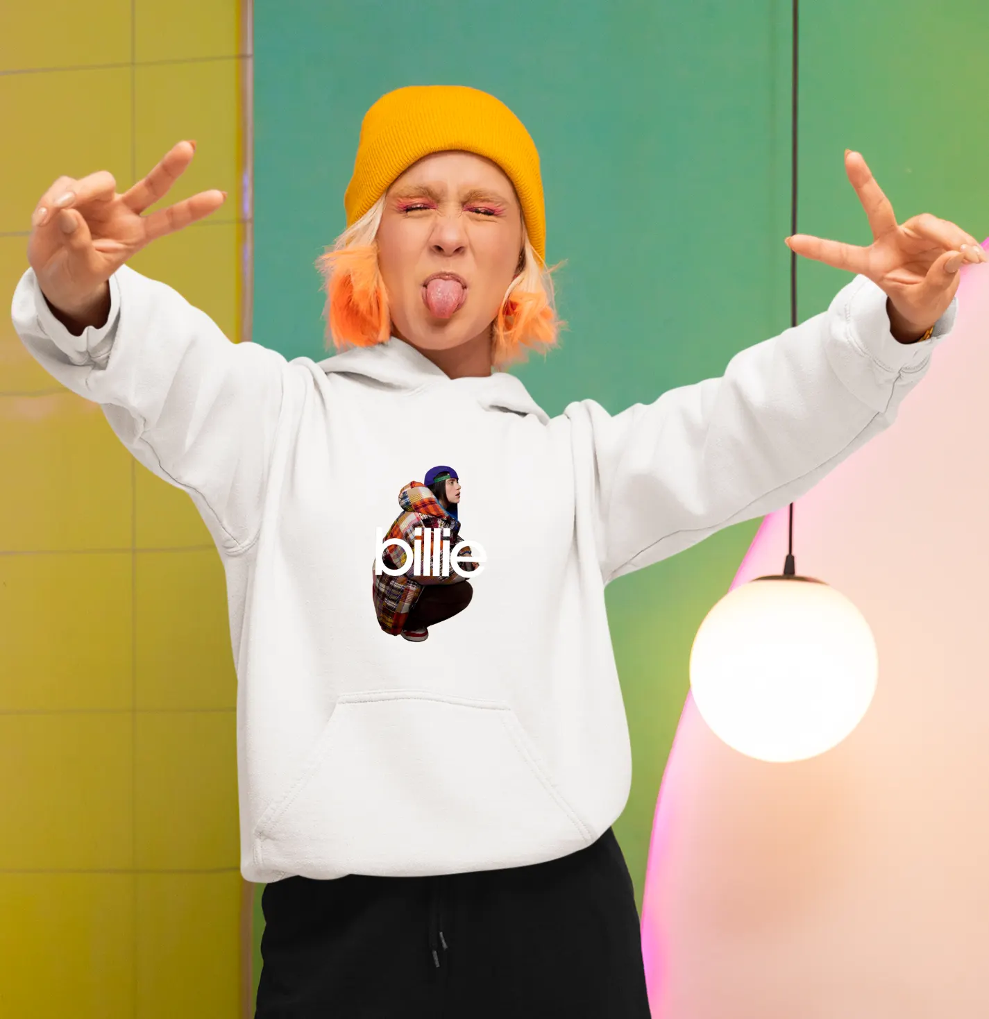 Billie Eilish Anime Portrait Hoodie