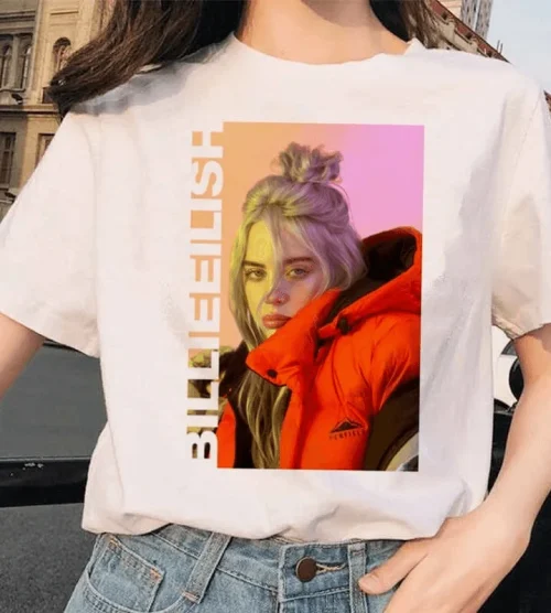 Billie Eilish Orange Jacket Tee