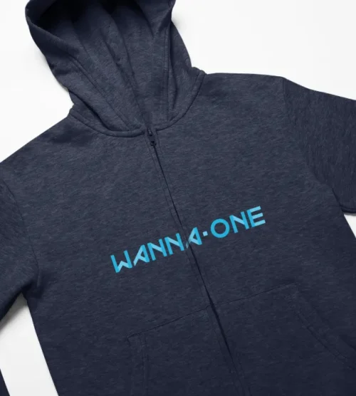 Wanna One Classic Logo Zipper Hoodie