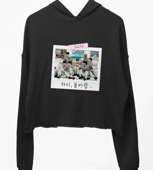 Wanna One Street Cropped Hoodie